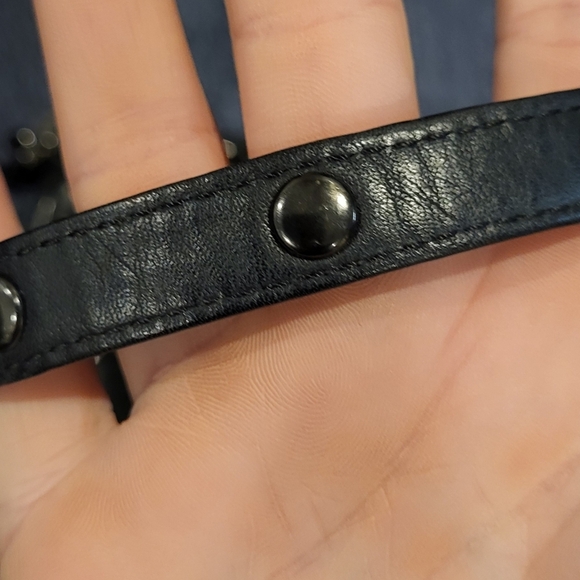 Rebecca Minkoff M.A.C. Black Leather Crossbody Bag Purse With Black Accents - Picture 13 of 16